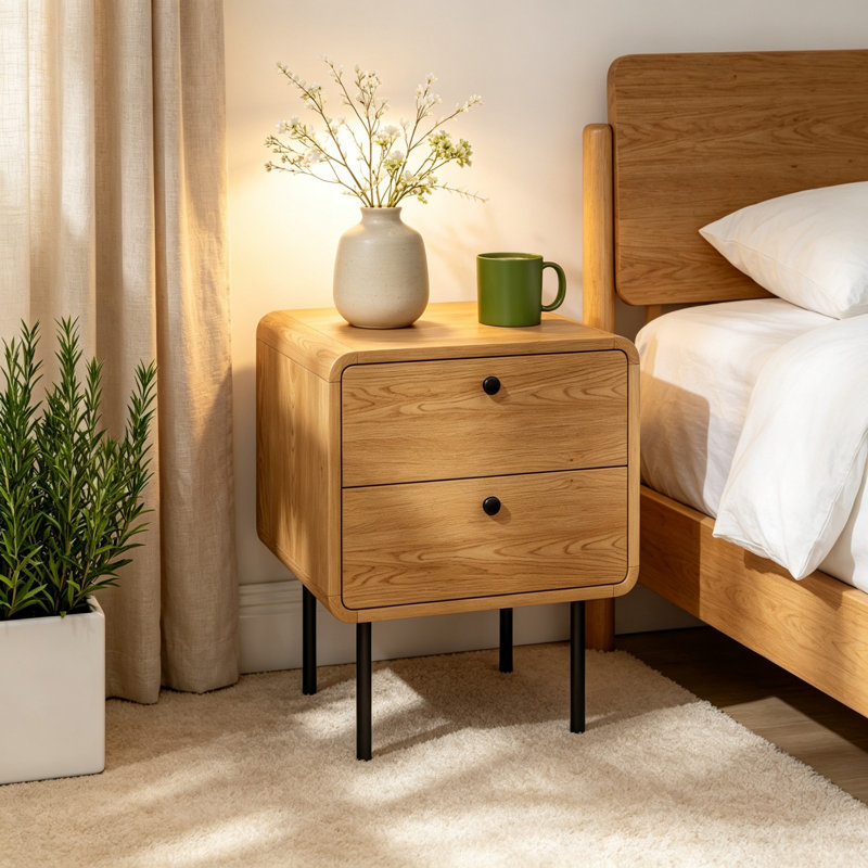 40cm W Bedside Table