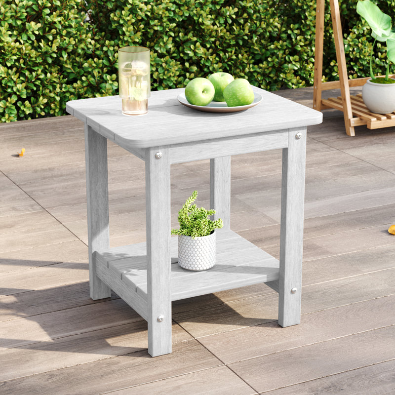 Table de bout pour l'extérieur Bertoncini, Blanc