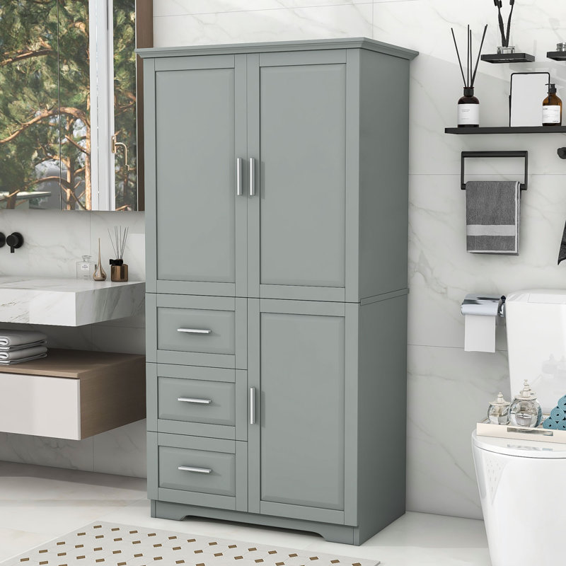 Febiya Bathroom Cabinet, Gray