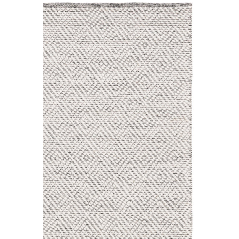 Zahid Hand Woven Geometric Rug, Square 6'