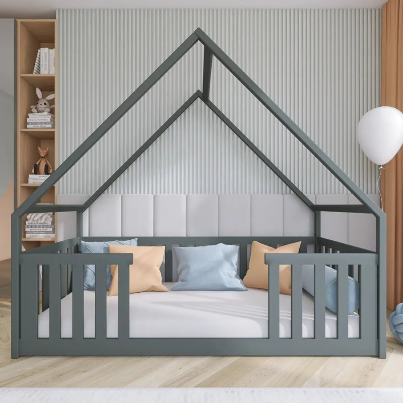 Vasso Single (3') Solid Wood Bed Frame with Mattress