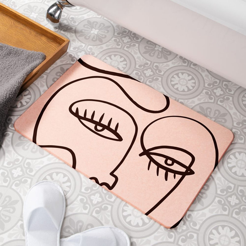 Non-Slip Shower Mat, Pink