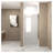 24"x72" Pivot Shower Door with Brushed Nickel Aluminum Frame - 1/4" Tempered Glass with Explosion Proof Film for Modern Bathroom Renovation-1115819640-1115819641