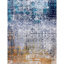 Tapis gris rouille lavable à la machine à motif abstrait Abstract-245722096