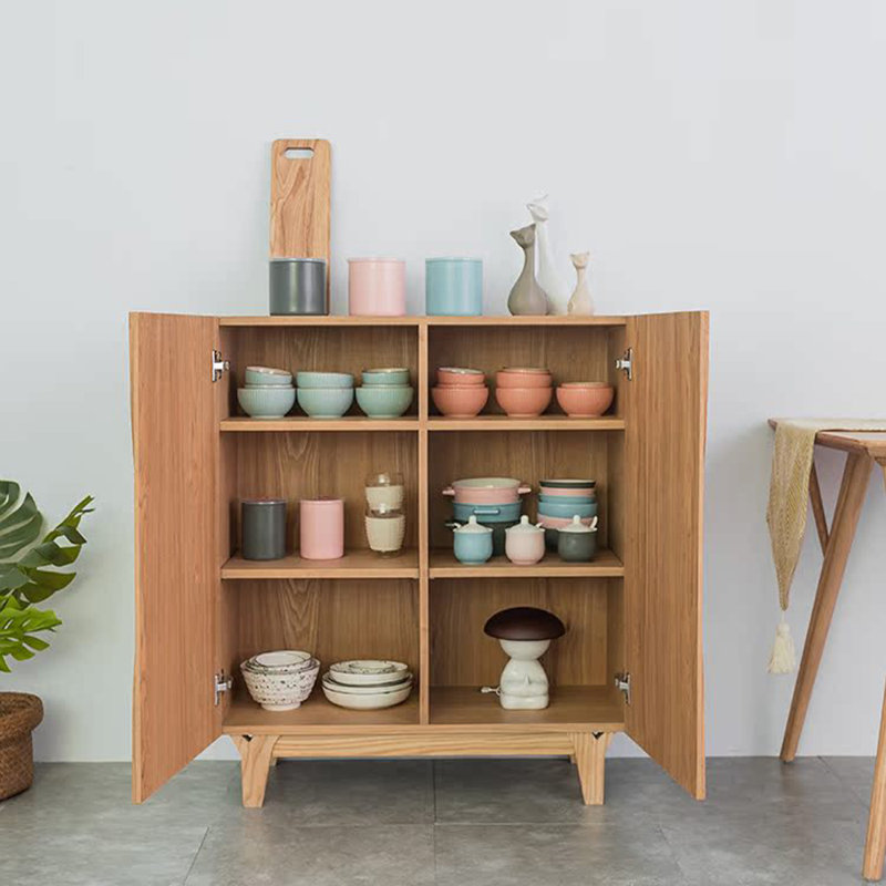 Console en bois massif, Bois brun