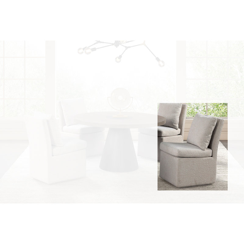 Chaise d'appoint Wessel, Gris clair