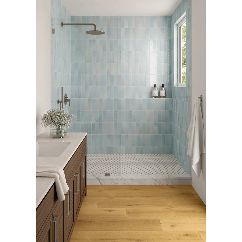 Cloe Ceramic Tile, Baby Blue