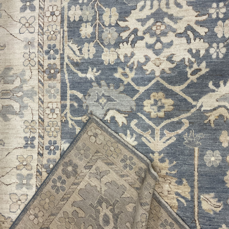 One-of-a-Kind 13'2" X 19'2" Wool Area Rug Grey