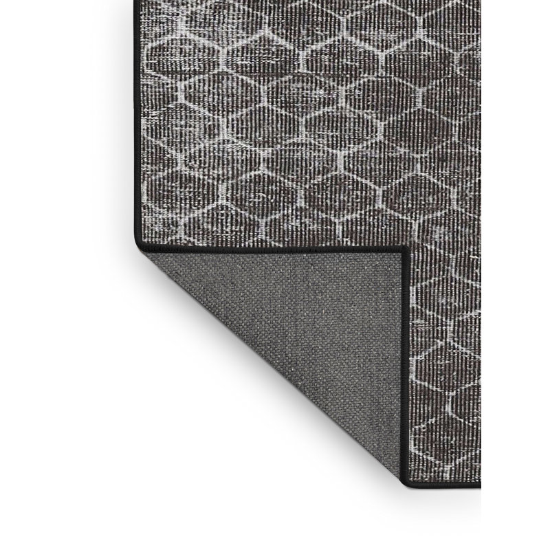 Tapis traditionnel gris anthracite, Rectangle 5 pi x 7 pi