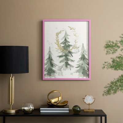 «Christmas Holiday», art encadré en bois massif