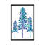«Pine Trees, Blue» par Cat Coquillette - Estampe numérique sur toile tendue avec châssis-31659036-73282632-73282633