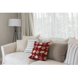 Lenard Floral Reversible Throw Pillow