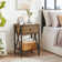 Kempst 22" Tall Nightstand, End Side Tables with Storage Drawer and Open Wood Shelf for Bedroom