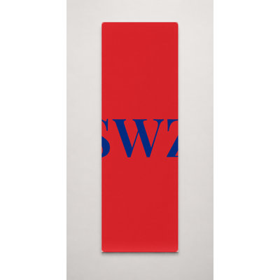 «Eswatini World Flag Luxury Diamond Monogram» - jaune rouge bleu - art mural sur toile