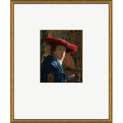 Girl With The Red Hat Print by Johannes Vemeer