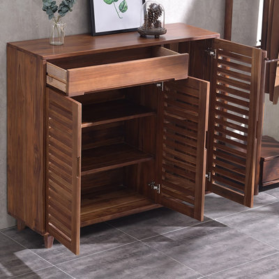 Armoire à chaussures en bois massif