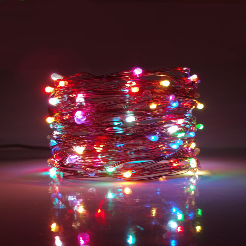 Guirlande lumineuse 100 lumières DEL Geomar, Multicolore