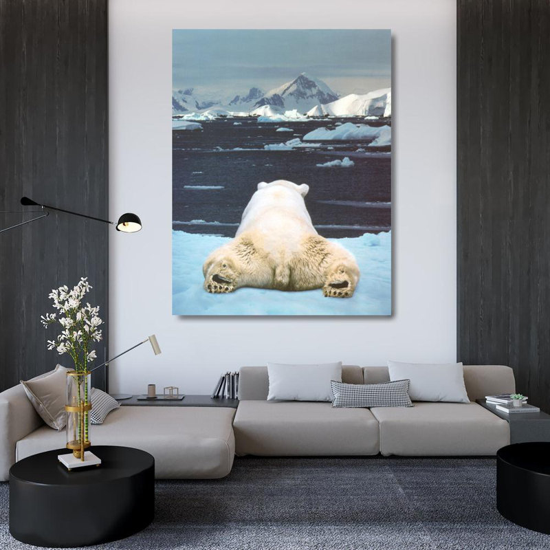 Rêve d'un ours polaire, H 47 po x l 36 po