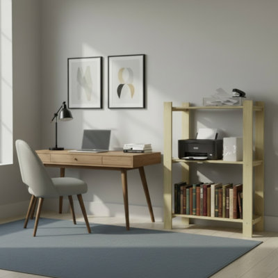 Utility 29.53'' W Solid Wood Shelving Unit