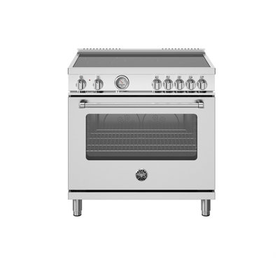 Master Series Bertazzoni 36"" 5.9 Cubic Feet Induction Freestanding Range -  MAS365INMXV