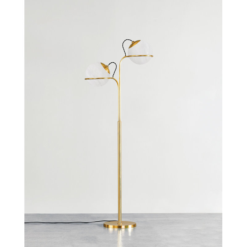 Lampe sur pied 2 lumières Hingham
