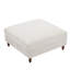 Repose-pieds rembourré carré en velours côtelé avec pieds en bois massif, repose-pieds modulaire simple pour canapé modulaire-875117133