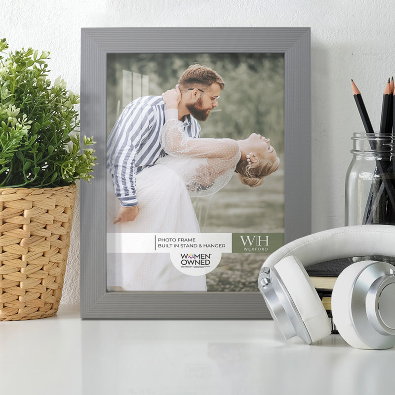 Wood Picture Frame - Set of 6, 6" x 8", Gray