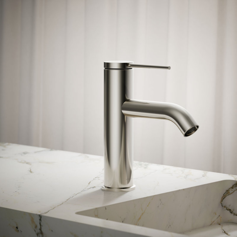 Components Single-Handle Bathroom Sink Faucet, Matte Black