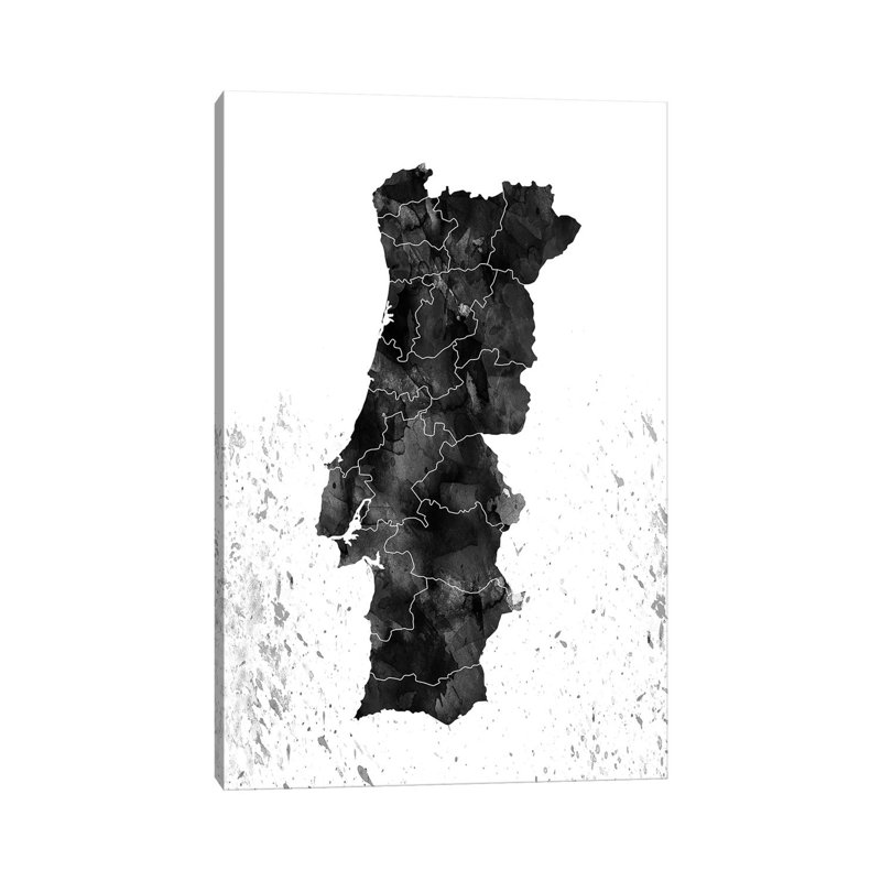 Portugal Black And White by WallDecorAddict - Wrapped Canvas Gallery-Wrapped Canvas Giclée, Wrapped Canvas