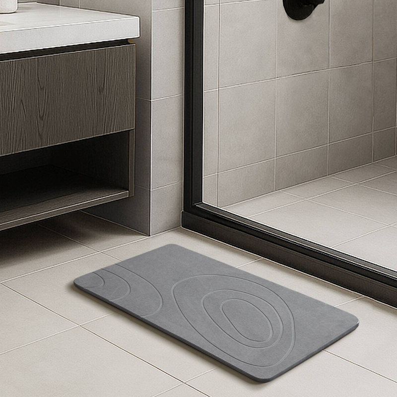 Ensemble de 4 tapis de bain Diatom, Pebble Grey