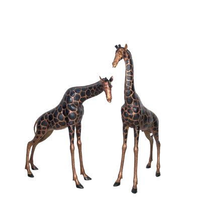 Giraffe Bronze Garden Statue