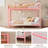 Heavy Duty Twin Over Twin Metal Bunk Bed, Space-Saving, Noise-Free Frame with Safety Guardrails & Ladder-129384023