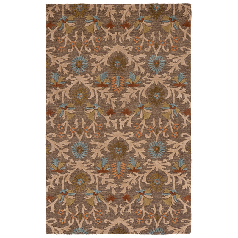Tapis en laine touffeté à la main Cannen, Rectangle 4 pi x 6 pi