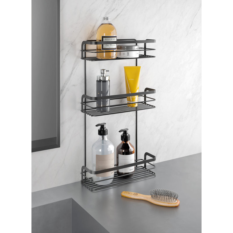 Origin Lava bathroom shelf with 3 levels