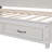 Wooden Daybed with 3 Storage Drawers, Upper Soft Board, shelf, and a set of Sockets and USB Ports-97691163-97691159