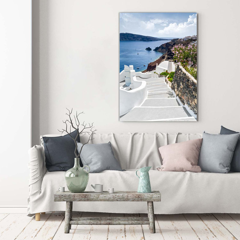 Santorini Greece - Wrapped Canvas Print