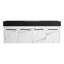 Meuble-lavabo mural 60 po avec lavabo double en résine épaisse-283821488