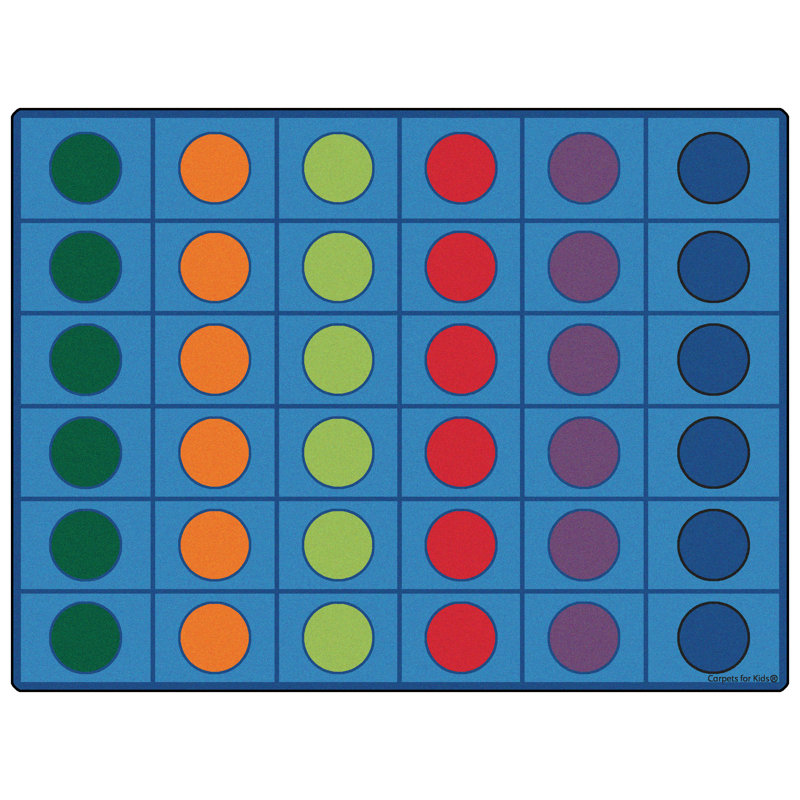 Tapis touffeté à pois de la collection Seating, Rectangle 10 pi x 13 pi 6 po