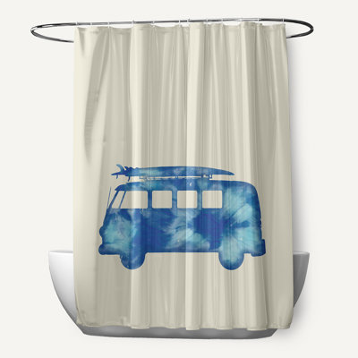 Rideau de douche simple Wally