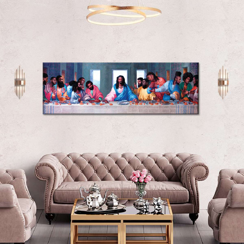 «African American Last Supper», reproduction sur toile, H 12 po x l 36 po x P 1,25 po