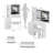 37" Middle Size Left Bedside Cabinet Vanity Table + Cushioned Stool, Large Sliding, Touch Control, Tri-Color Switching, Brightness Adjust LED Mirror, High Capacity Storage, Suitable For Middle Space-444990149