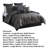 Delery Microfiber Modern & Contemporary 5 Piece Comforter Set-712530564-723125044