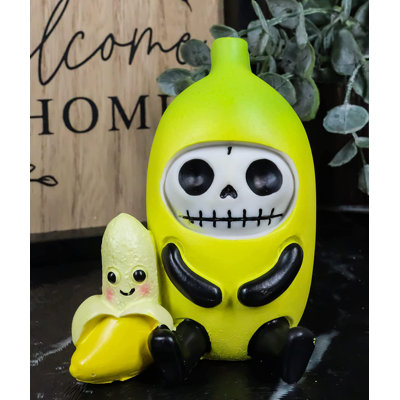 Figurine de collection «The Holiday Aisle® Furry Bones Na Na The Banana King Surprise Skeleton»