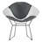 Diamond Chair Black Frame