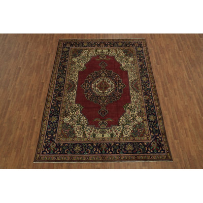 Tapis traditionnel rouge élégant 8 x 11