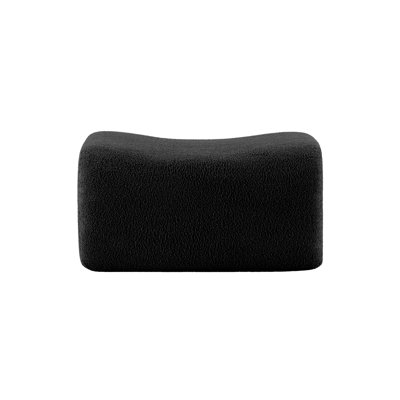 Soft Teddy Fabric Ottoman For Living Room – Perfect Footrest, Spare Seat & Decorative Accent