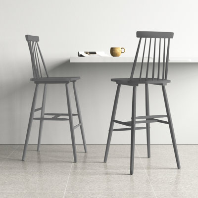 Birdia Solid Wood Counter Stool with Solid Wood Frame