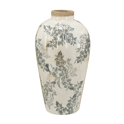 White Ceramic Accent Vase