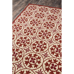 Charlton Home® St James Hand Hooked Geometric Rug | Wayfair