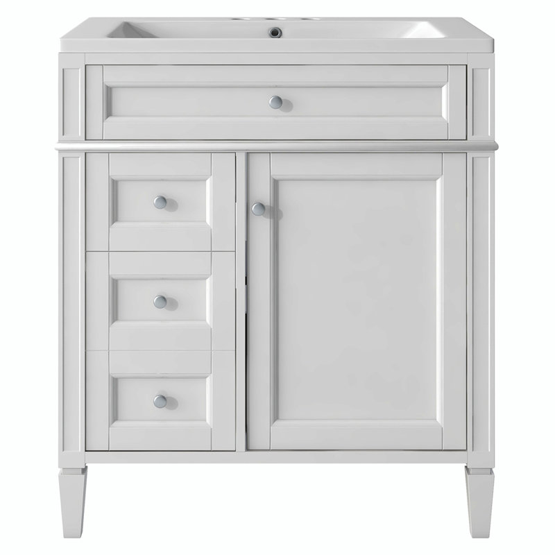  Meuble-lavabo simple avec plateau Sahori, Blanc